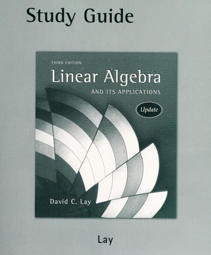 Cover image for Study guide [to] Linear algebra and its applications