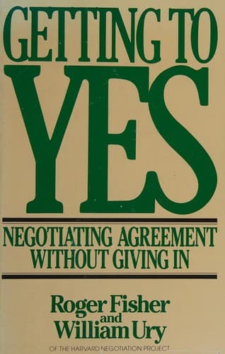 Cover image for Getting to yes