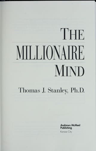 Cover image for The Millionaire Mind
