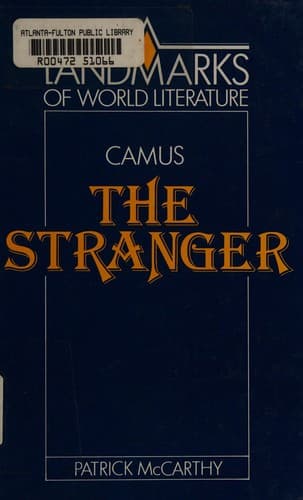 Cover image for Albert Camus, The stranger