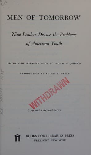 Cover image for Men of tomorrow