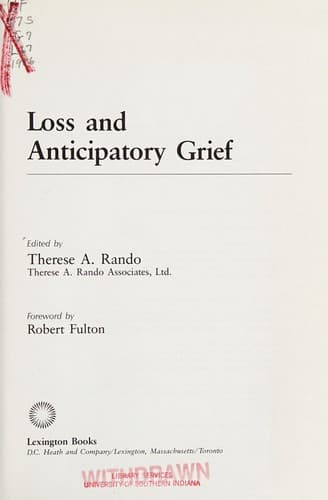 Cover image for Loss and anticipatory grief