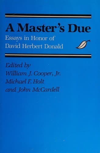 Cover image for A Master's due