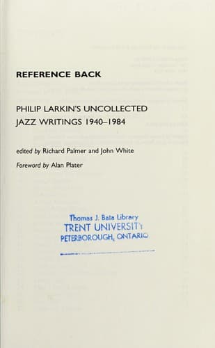Cover image for Reference Back