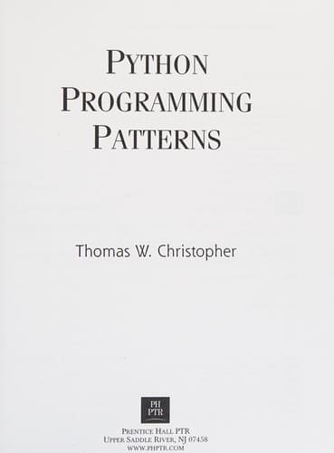 Cover image for Python Programming Patterns