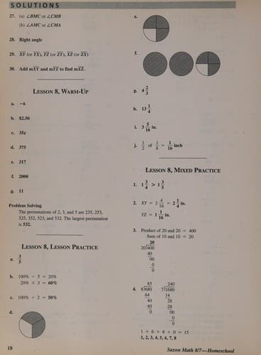 Cover image for SAxon Math Homeschool 8/ 7