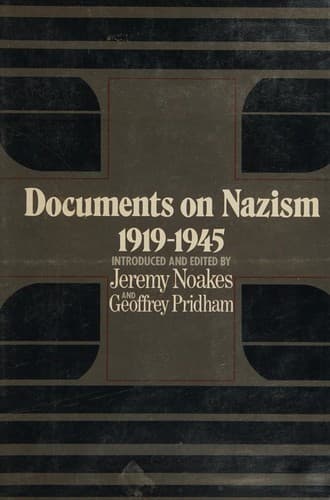 Cover image for Documents on Nazism, 1919-1945