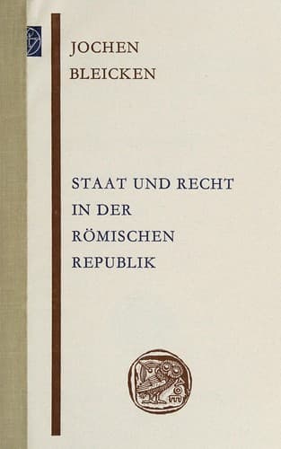 Cover image for Staat und Recht in der römischen Republik