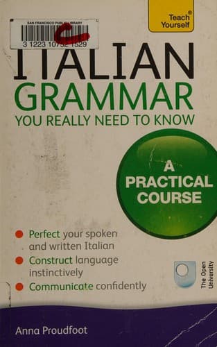 Cover image for Italian grammar you really need to know