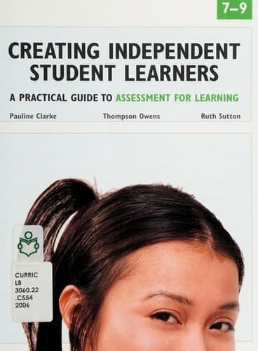 Cover image for Creating Independent Student Learners Grade 7-9