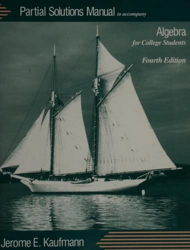 Cover image for Algebra for College Students