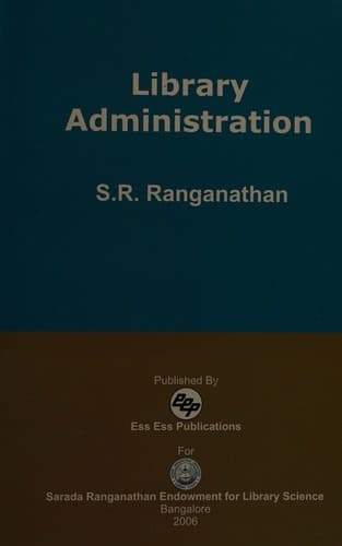 Cover image for Library Administration