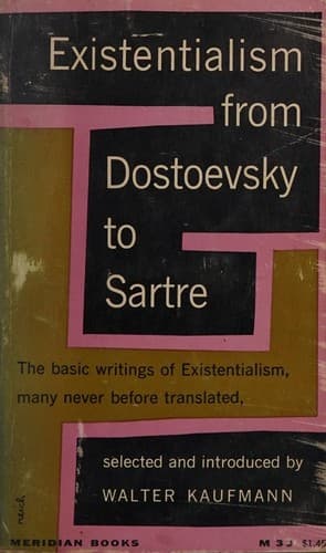 Cover image for Existentialism from Dostoyevsky to Sartre