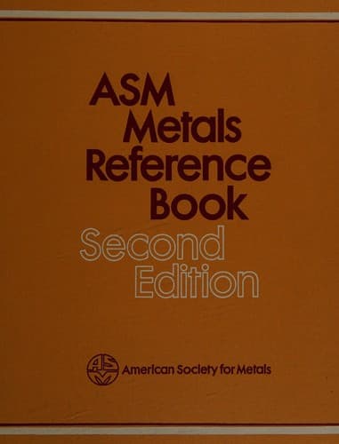 Cover image for ASM metals reference book