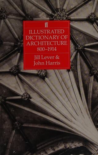 Cover image for Illustrated dictionary of architecture, 800-1914