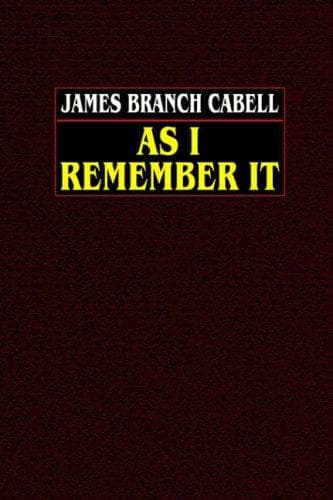 Cover image for As I Remember It