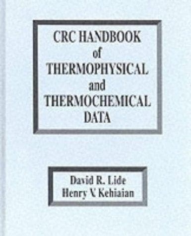 Cover image for CRC handbook of thermophysical and thermochemical data