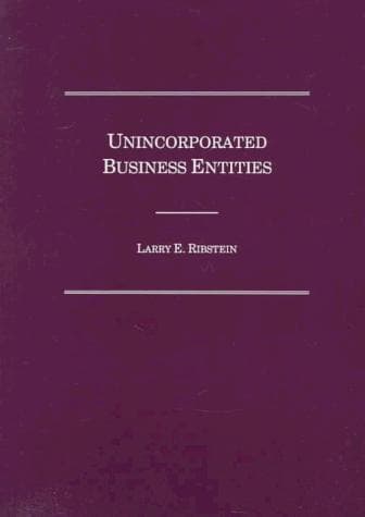 Cover image for Unincorporated business entities