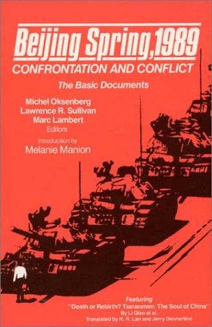 Cover image for Beijing Spring, 1989: Confrontation and Conflict 