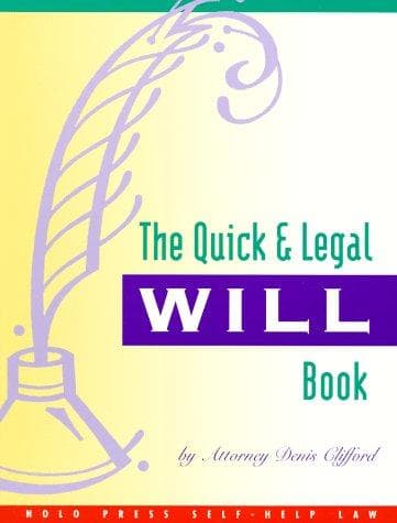 Cover image for The quick & legal will book