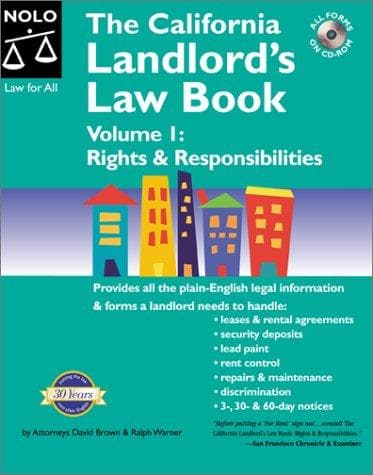Cover image for The California landlord's law book