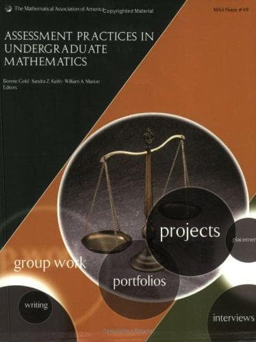 Cover image for Assessment Practices in Undergraduate Mathematics (M a a Notes)