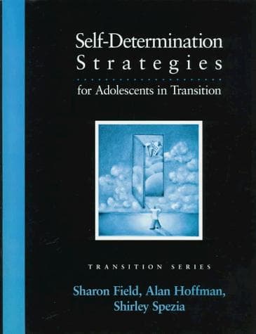 Cover image for Self-determination strategies for adolescents in transition