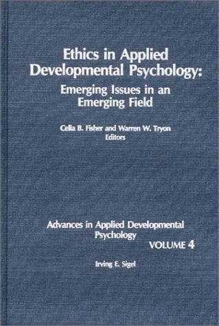 Cover image for Ethics in Applied Developmental Psychology