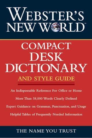 Cover image for Webster's New World Compact Desk Dictionary and Style Guide