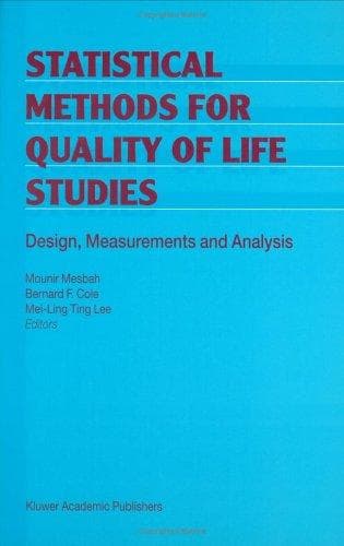 Cover image for Statistical Methods for Quality of Life Studies
