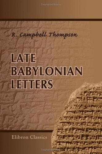 Late Babylonian letters