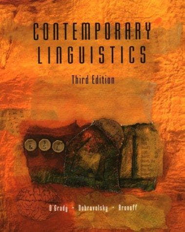 Cover image for Contemporary Linguistics