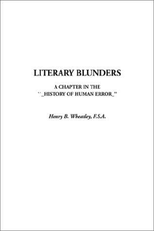 Cover image for Literary Blunders
