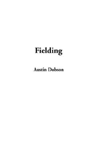 Cover image for Fielding