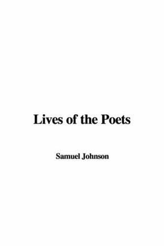 Cover image for Lives of the Poets
