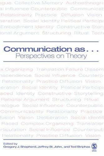 Cover image for Communication as ...