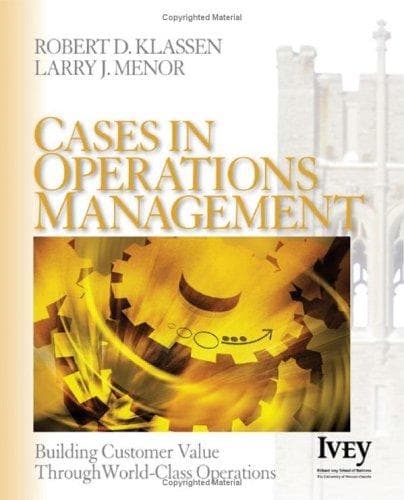 Cover image for Cases in Operations Management