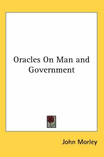 Cover image for Oracles on Man And Government