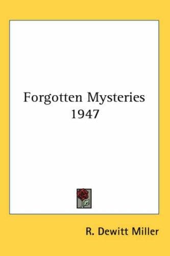Cover image for Forgotten Mysteries 1947