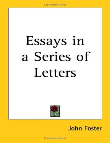 Cover image for Essays in a Series of Letters