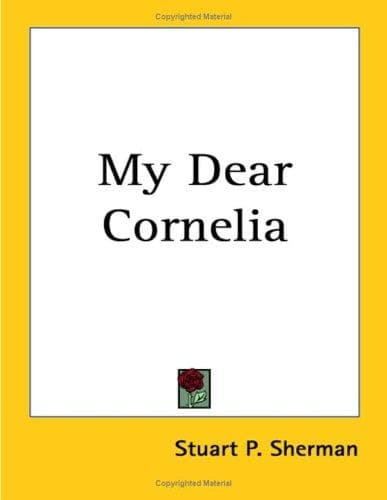 Cover image for My Dear Cornelia