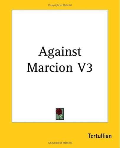Cover image for Against Marcion