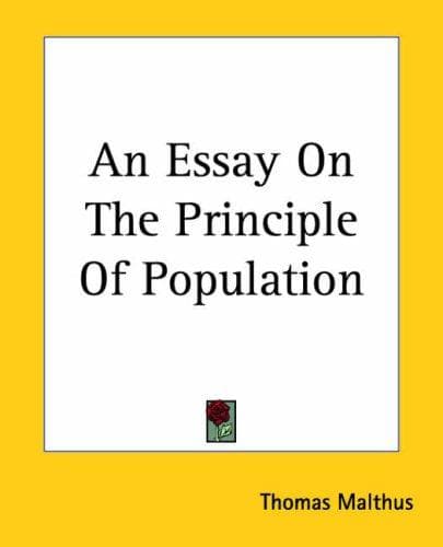Cover image for An Essay On The Principle Of Population
