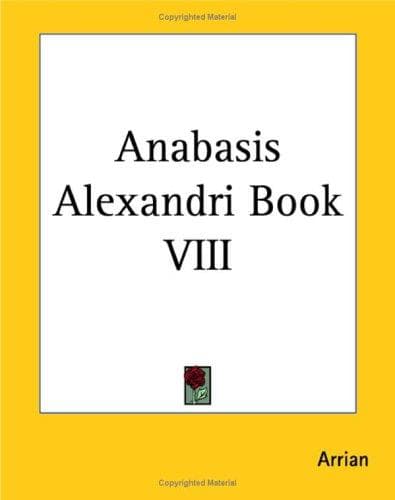 Cover image for Anabasis Alexandri