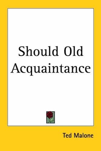 Cover image for Should Old Acquaintance