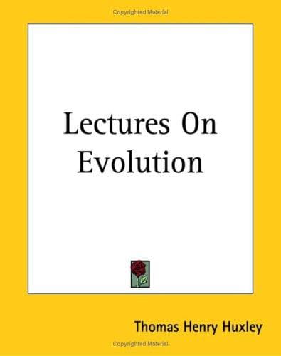 Cover image for Lectures On Evolution