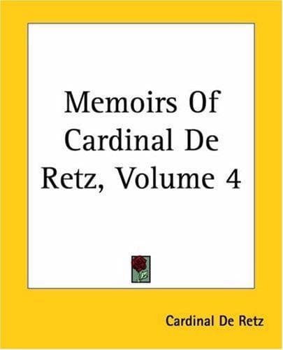 Cover image for Memoirs Of Cardinal De Retz