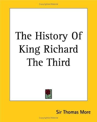 Cover image for The History Of King Richard The Third