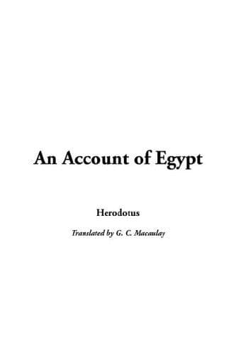 Cover image for Account of Egypt, An