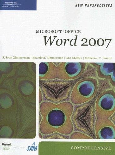 Cover image for New Perspectives on Microsoft Office Word 2007, Comprehensive (New Perspectives (Paperback Course Technology))